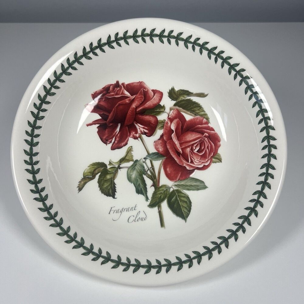 PORTMEIRION Botanic Roses FRAGRANT CLOUD 8.5”Soup/Pasta Bowl